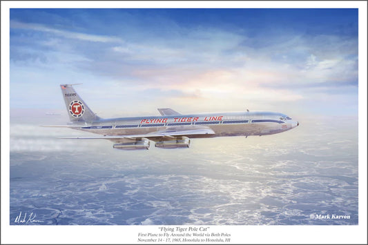 Boeing 707 - "Flying Tiger Pole Cat" Print