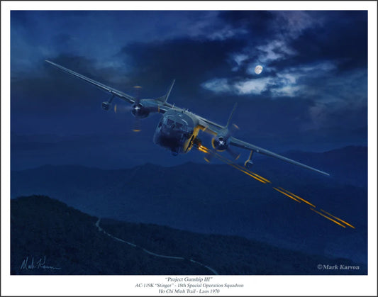 AC-119K Stinger - "Project Gunship III" Print