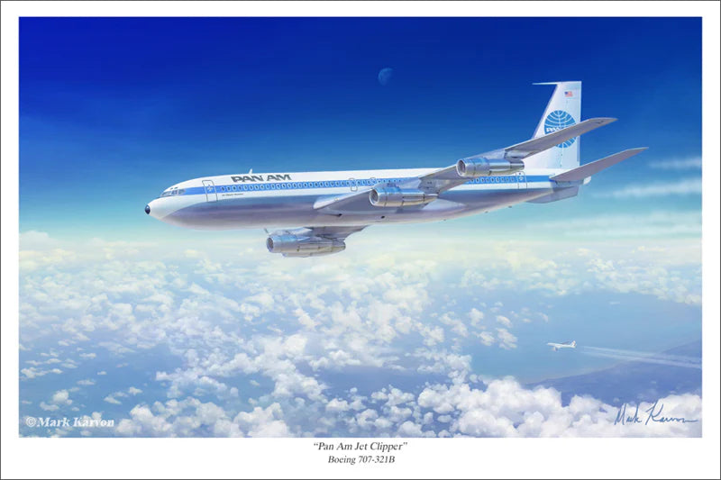 Boeing 707 - "Pan Am Jet Clipper" Print