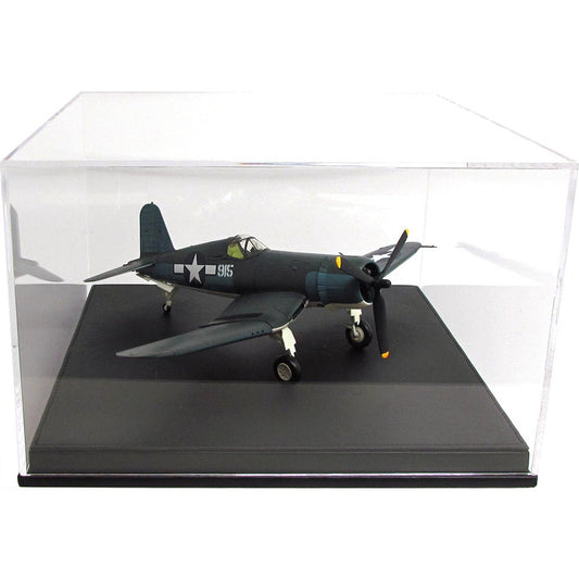 1/72 or 1/48 Acrylic Military Showcase with Leather Base Fits Collectibles Up to 9 1/2" Wide (Case Size: 10"W x 10"D x 6"H) Collector's Showcase CS24548