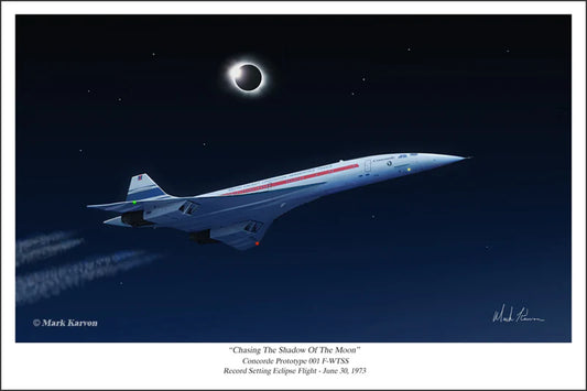 Concorde - "Chasing The Shadow Of The Moon" Print