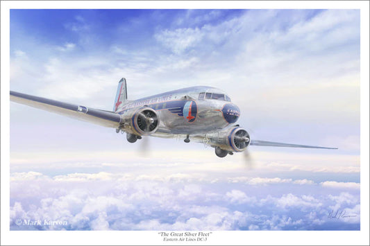 Douglas DC-3 - "The Great Silver Fleet" Print