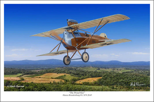 Hansa-Brandenburg D.1 - "The Proud Star" Print