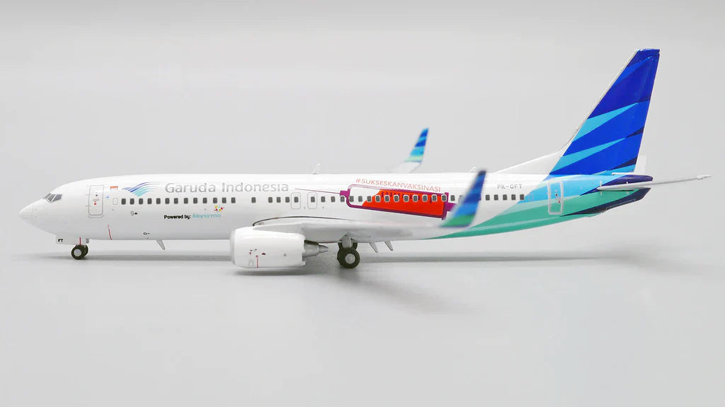 JC Wings 1/400 Garuda Indonesia B 737-800 "Sukseskan Vaksinasi" LH4GIA243