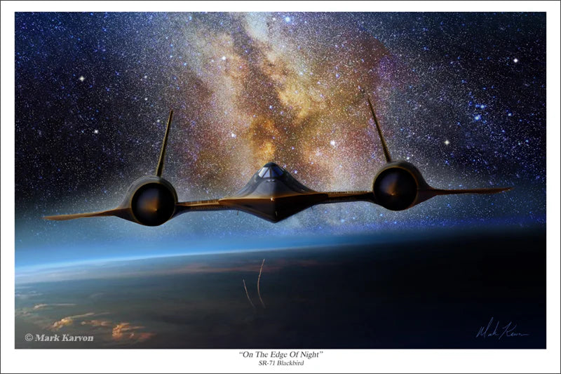 SR-71 Blackbird - "On The Edge Of Night" Print