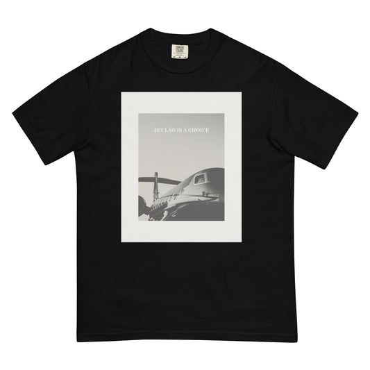 Jet Lag Is A Choice heavyweight t-shirt